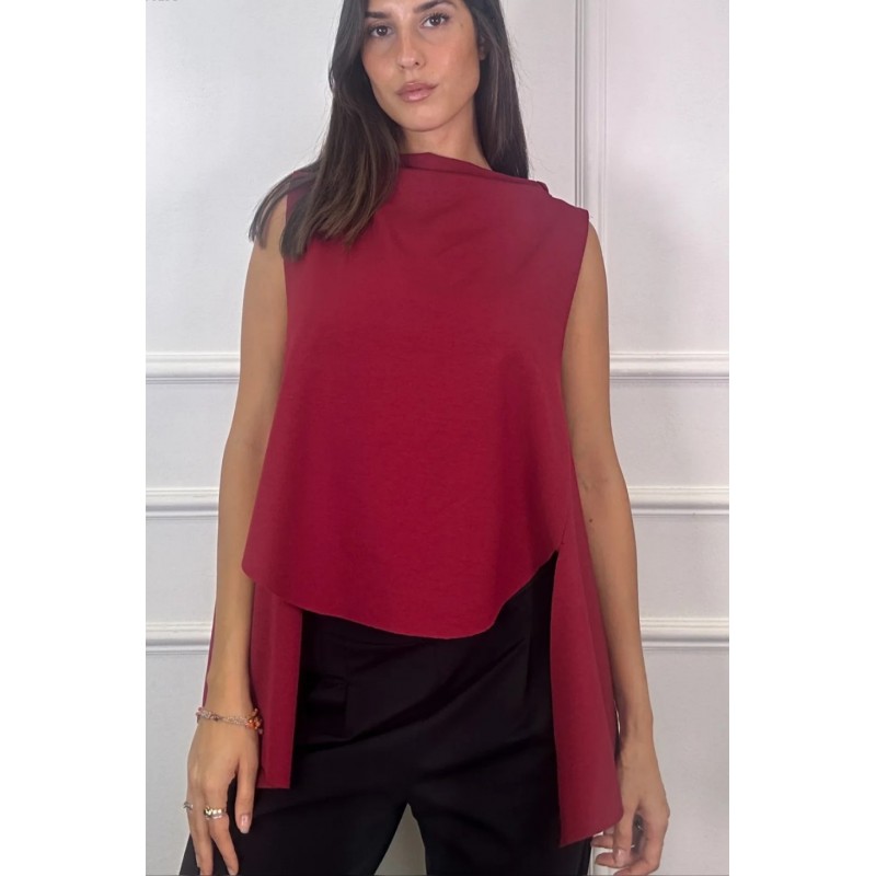 Jersey mouwloze blouse Ginevra