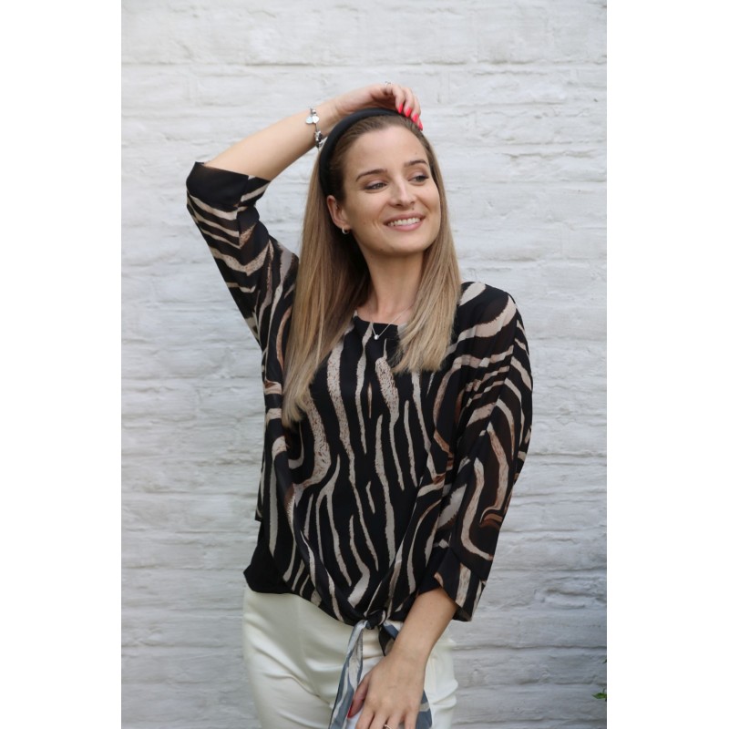 Blouse Gitta zebra print