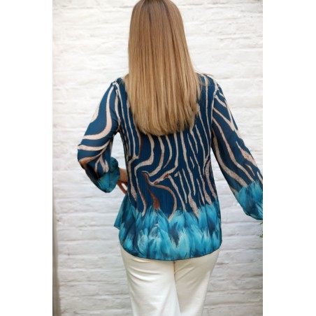 Plissé blouse Giara slingerprint