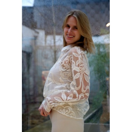 Blouse Gabriella geborduurd