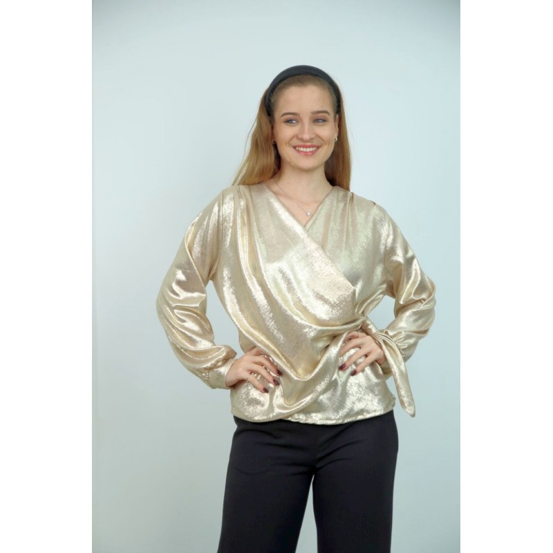 Glimmende blouse Issa