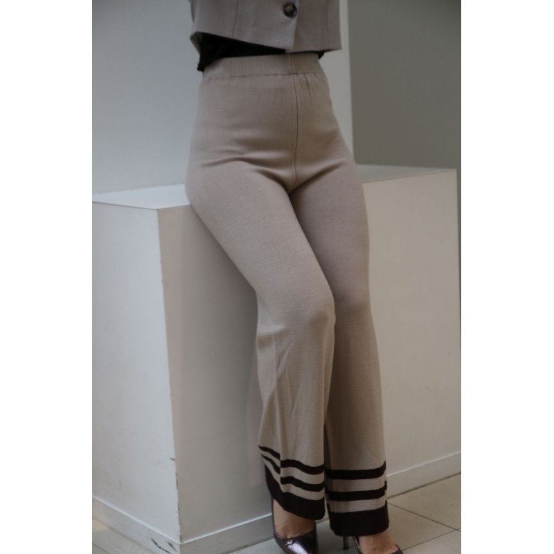 Tricot broek Gerridina gestreepte z