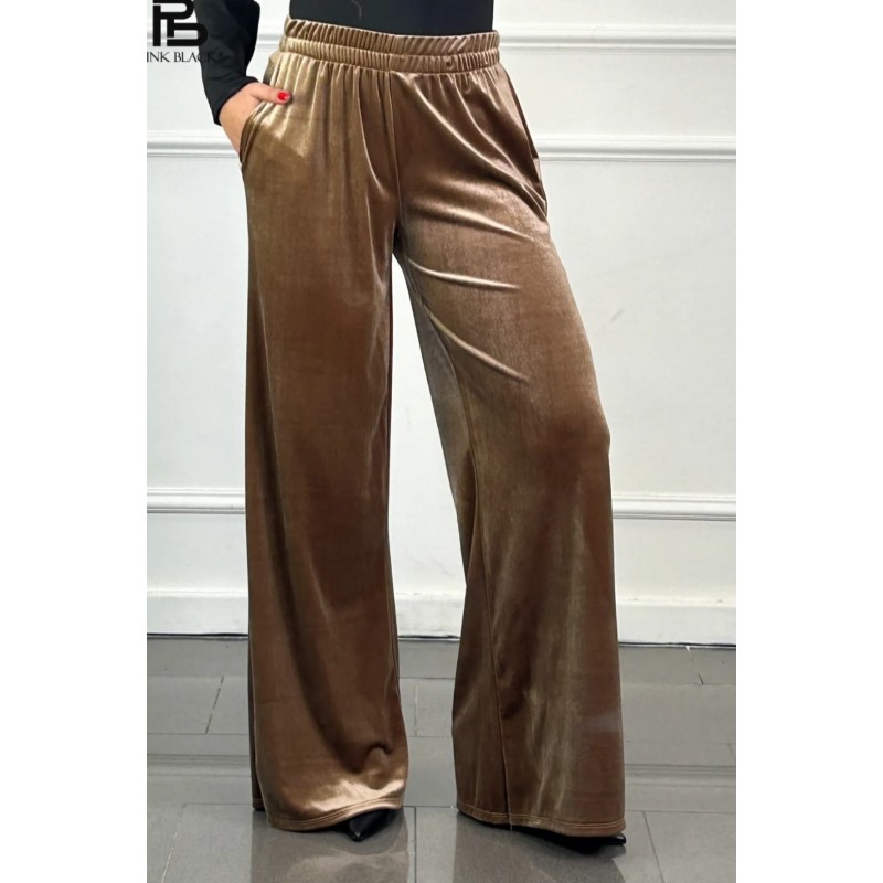 Flare broek Gerbrecht effen velours