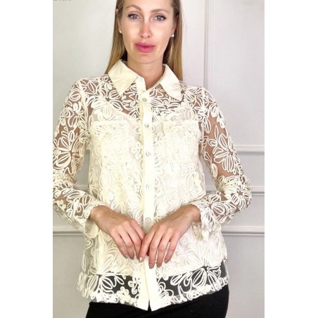 Blouse Gerhard opleglint bloemen