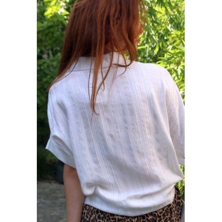 Blouse Hanna goud gelijnd