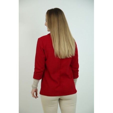 Geribde velour blazer Houdayfa