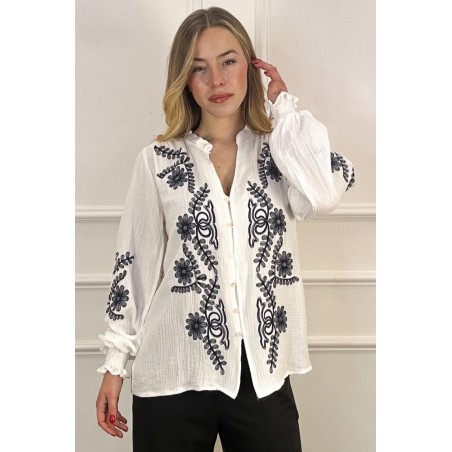 Geborduurde blouse Klaas