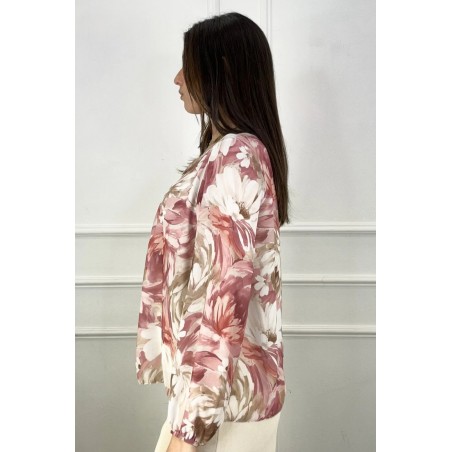 Blouse Jasper wazige anjers