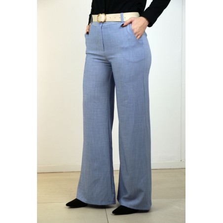 Flared piqué broek Kelsey