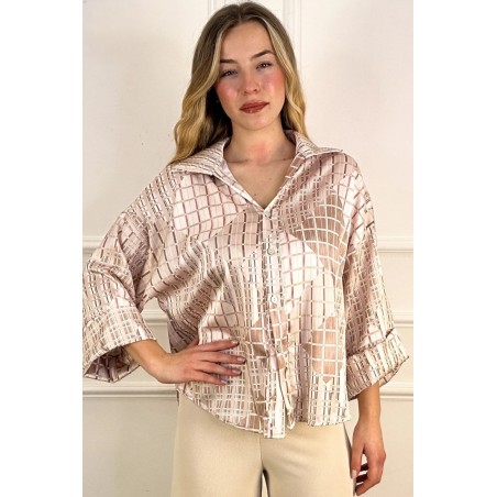 Satijnen blouse Joris