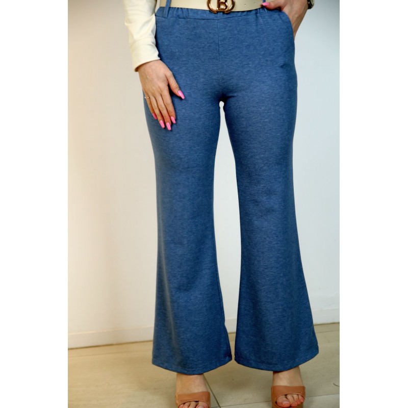 Flare broek Joaquin katoen jersey