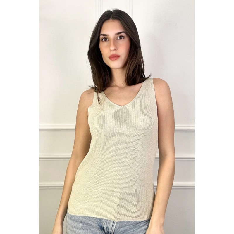 Lurex tricot top Jillian